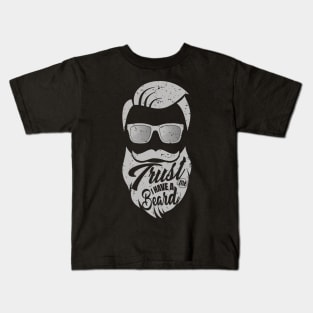 Beard Tattoo Facial Mens Kids T-Shirt